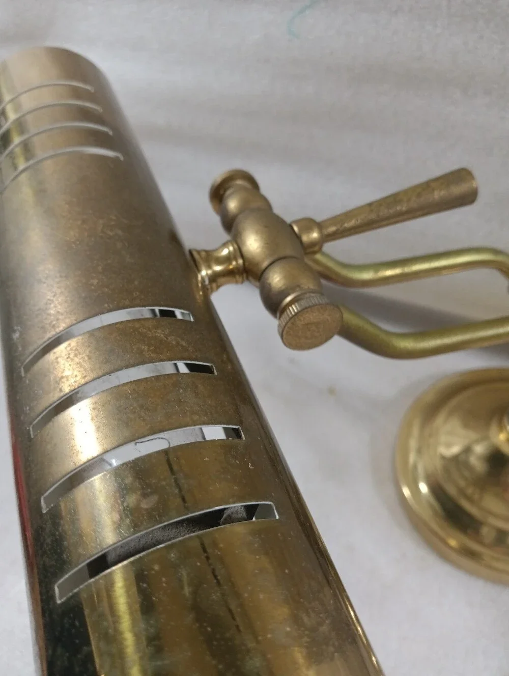 Brass Bankers Piano Desk Adjustable Lamp Vintage